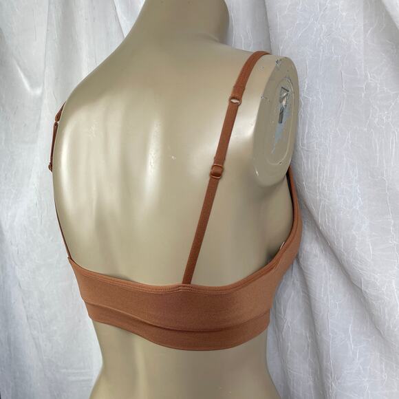 🫶🏼NWT Victoria’s Secret PINK Seamless Wireless Push Up Bralette Caramel Tan XS - Picture 5 of 16